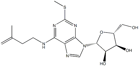 2-METHYLTHIO-N6-ISOPENTENYLADENOSINE 95% (HPLC) Struktur