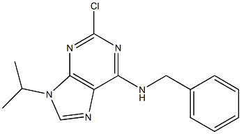 2-CHLORO-6-BENZYLAMINO-9-ISOPROPYLPURINE 98% (HPLC) Struktur