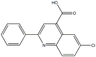 6-CHLORO-2-PHENYLQUINOLINE-4-CARBOXYLIC ACID Struktur