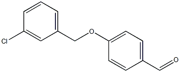 4-[(3-CHLOROBENZYL)OXY]BENZALDEHYDE Struktur