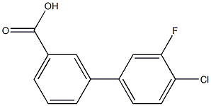 3-(4-CHLORO-3-FLUOROPHENYL)BENZOIC ACID 97% Struktur