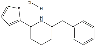 2-BENZYL-6-THIOPHEN-2-YL-PIPERIDINE HYDROCHLORIDE Struktur