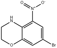 7-BROMO-3,4-DIHYDRO-5-NITRO-2H-BENZO[B][1,4]OXAZINE Struktur