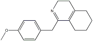 1-(-4-METHOXY BENZYL)-3,4,5,6,7,8-HEXA --HYDRO ISOQUINOLINE Struktur