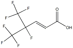 4,5,5,5-TETRAFLUORO-4-(TRIFLUOROMETHYL)-PENT-2-ENOIC ACID 97% Struktur