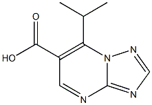 7-ISOPROPYL[1,2,4]TRIAZOLO[1,5-A]PYRIMIDINE-6-CARBOXYLIC ACID Struktur