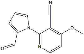 3-CYANO-2-(2-FORMYL-1H-PYRROL-1-YL)-4-METHOXYPYRIDINE Struktur