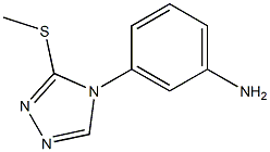 3-[3-(METHYLTHIO)-4H-1,2,4-TRIAZOL-4-YL]ANILINE Struktur