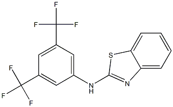 N2-[3,5-di(trifluoromethyl)phenyl]-1,3-benzothiazol-2-amine Struktur