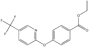 ethyl 4-{[5-(trifluoromethyl)-2-pyridinyl]oxy}benzenecarboxylate Struktur