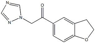 1-(2,3-dihydro-1-benzofuran-5-yl)-2-(1H-1,2,4-triazol-1-yl)-1-ethanone Struktur