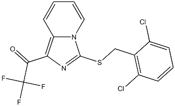 1-{3-[(2,6-dichlorobenzyl)thio]imidazo[1,5-a]pyridin-1-yl}-2,2,2-trifluoroethan-1-one Struktur