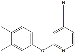 2-(3,4-dimethylphenoxy)isonicotinonitrile Struktur