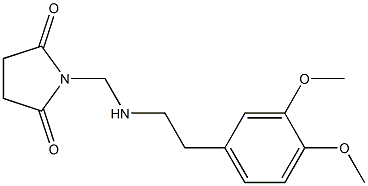 1-{[(3,4-dimethoxyphenethyl)amino]methyl}pyrrolidine-2,5-dione Struktur