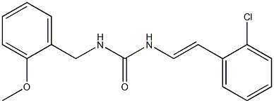 N-(2-chlorostyryl)-N'-(2-methoxybenzyl)urea Struktur