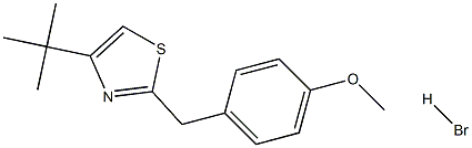 4-(tert-butyl)-2-(4-methoxybenzyl)-1,3-thiazole hydrobromide Struktur