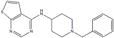 N4-(1-benzyl-4-piperidyl)thieno[2,3-d]pyrimidin-4-amine Struktur