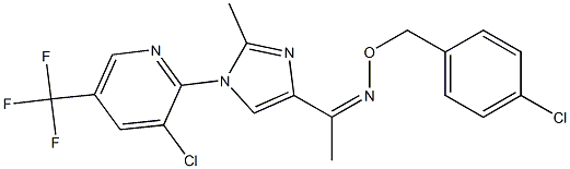 1-{1-[3-chloro-5-(trifluoromethyl)-2-pyridinyl]-2-methyl-1H-imidazol-4-yl}-1-ethanone O-(4-chlorobenzyl)oxime Struktur