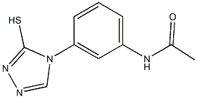 N-[3-(3-mercapto-4H-1,2,4-triazol-4-yl)phenyl]acetamide Struktur