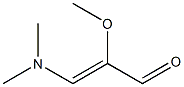 3-(dimethylamino)-2-methoxyacrylaldehyde Struktur