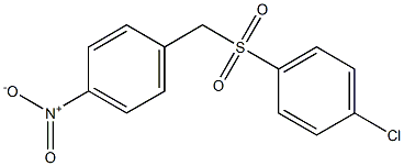 1-chloro-4-[(4-nitrobenzyl)sulfonyl]benzene Struktur