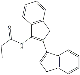 N-(2-(1H-inden-3-yl)-1H-inden-3-yl)propanamide Struktur