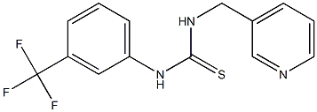 N-(3-pyridylmethyl)-N'-[3-(trifluoromethyl)phenyl]thiourea Struktur