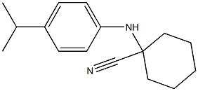 1-(4-isopropylanilino)cyclohexane-1-carbonitrile Struktur