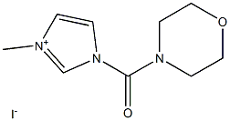 3-methyl-1-(morpholin-4-ylcarbonyl)-1H-imidazol-3-ium iodide Struktur