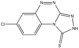 7-chloro-1,2-dihydrobenzo[e][1,2,4]triazolo[3,4-c][1,2,4]triazine-1-thione Struktur