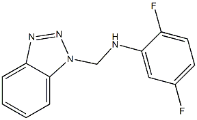 N1-(1H-1,2,3-benzotriazol-1-ylmethyl)-2,5-difluoroaniline Struktur