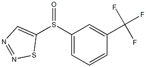 5-{[3-(trifluoromethyl)phenyl]sulfinyl}-1,2,3-thiadiazole Struktur