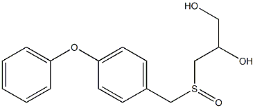 3-[(4-phenoxybenzyl)sulfinyl]-1,2-propanediol Struktur