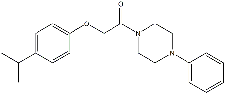 2-(4-isopropylphenoxy)-1-(4-phenylpiperazino)-1-ethanone Struktur