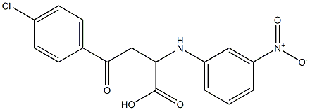 4-(4-chlorophenyl)-2-(3-nitroanilino)-4-oxobutanoic acid Struktur