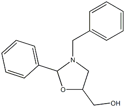 (3-benzyl-2-phenyl-1,3-oxazolan-5-yl)methanol Struktur