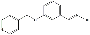 3-(pyridin-4-ylmethoxy)benzaldehyde oxime Struktur