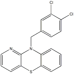 10-(3,4-dichlorobenzyl)-10H-pyrido[3,2-b][1,4]benzothiazine Struktur