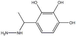 1-(1-(2,3,4-trihydroxyphenyl)ethyl)hydrazine Struktur