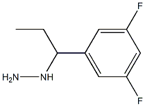 1-(1-(3,5-difluorophenyl)propyl)hydrazine Struktur