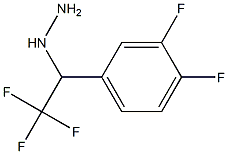 1-(2,2,2-trifluoro-1-(3,4-difluorophenyl)ethyl)hydrazine Struktur