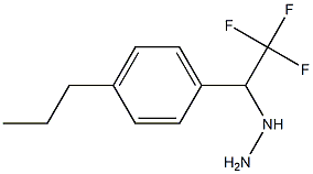 1-(2,2,2-trifluoro-1-(4-propylphenyl)ethyl)hydrazine Struktur