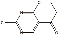 1-(2,4-dichloropyrimidin-5-yl)propan-1-one Struktur