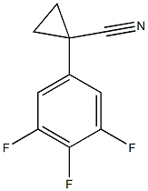 1-(3,4,5-trifluorophenyl)cyclopropanecarbonitrile Struktur