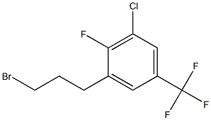 1-(3-bromopropyl)-3-chloro-2-fluoro-5-(trifluoromethyl)benzene Struktur