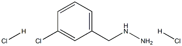 1-(3-chlorobenzyl)hydrazine dihydrochloride Struktur