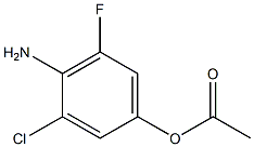 1-(4-Amino-3-chloro-5-fluoro-phenyl)-acetic acid Struktur