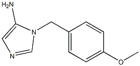 1-(4-methoxybenzyl)-1H-imidazol-5-amine Struktur