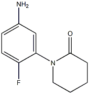 1-(5-AMINO-2-FLUOROPHENYL)PIPERIDIN-2-ONE Struktur