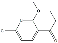 1-(6-chloro-2-methoxypyridin-3-yl)propan-1-one Struktur